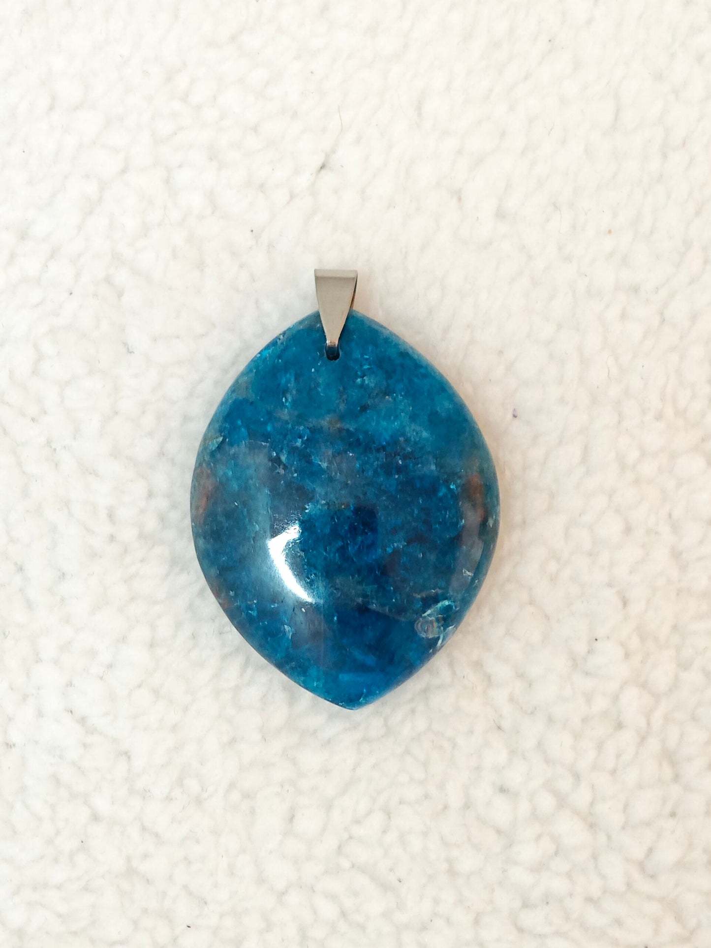 Pendentif Apatite Bleue - AA - Forme Libre