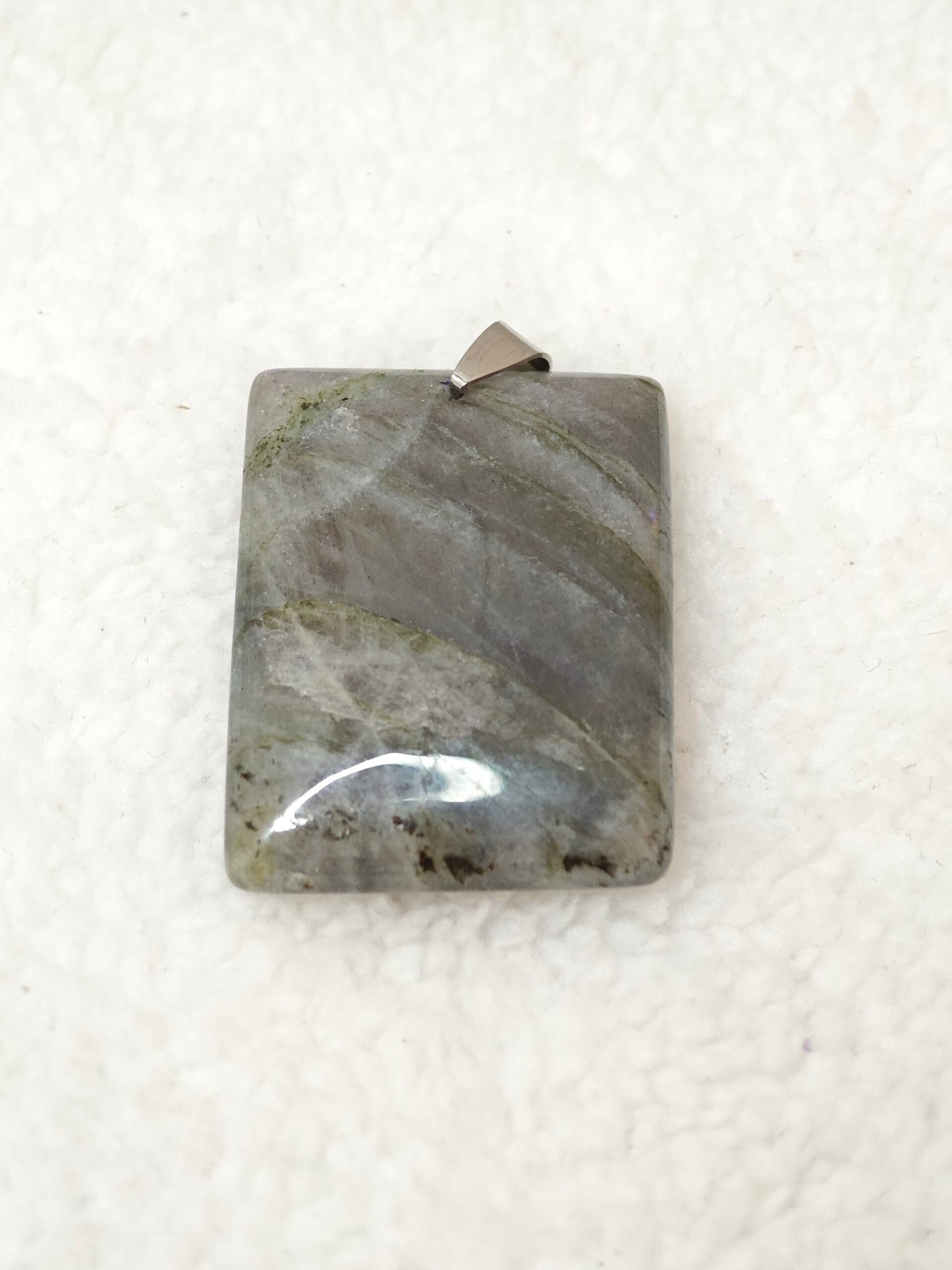 Pendentif Labradorite Violette - AA+ - Rectangle