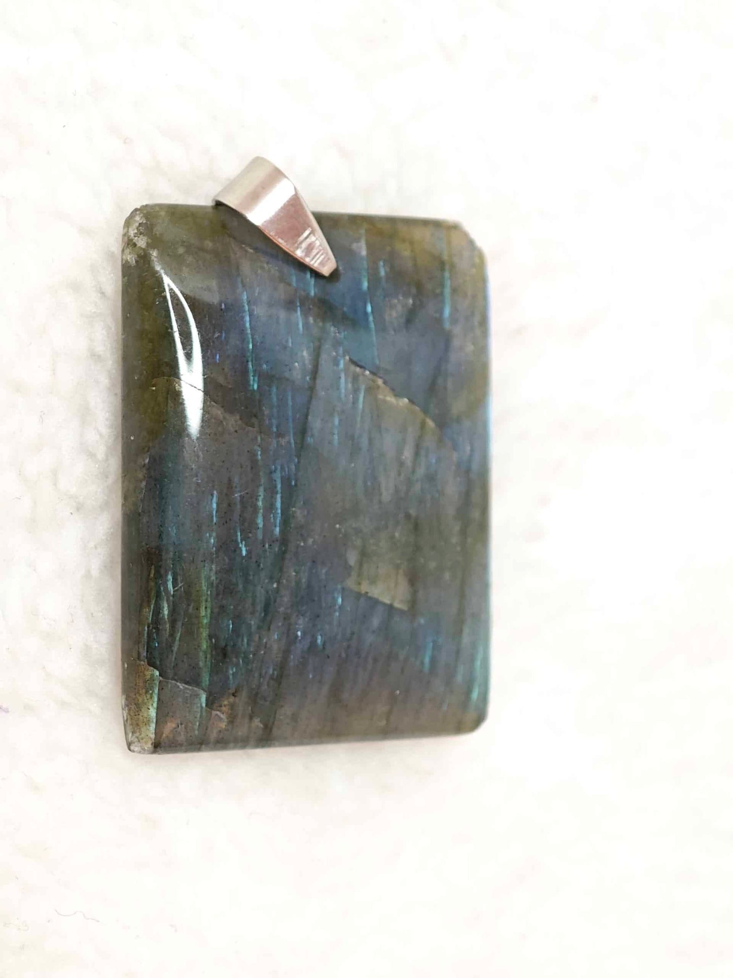 Pendentif Labradorite Bleue - AA - Rectangle