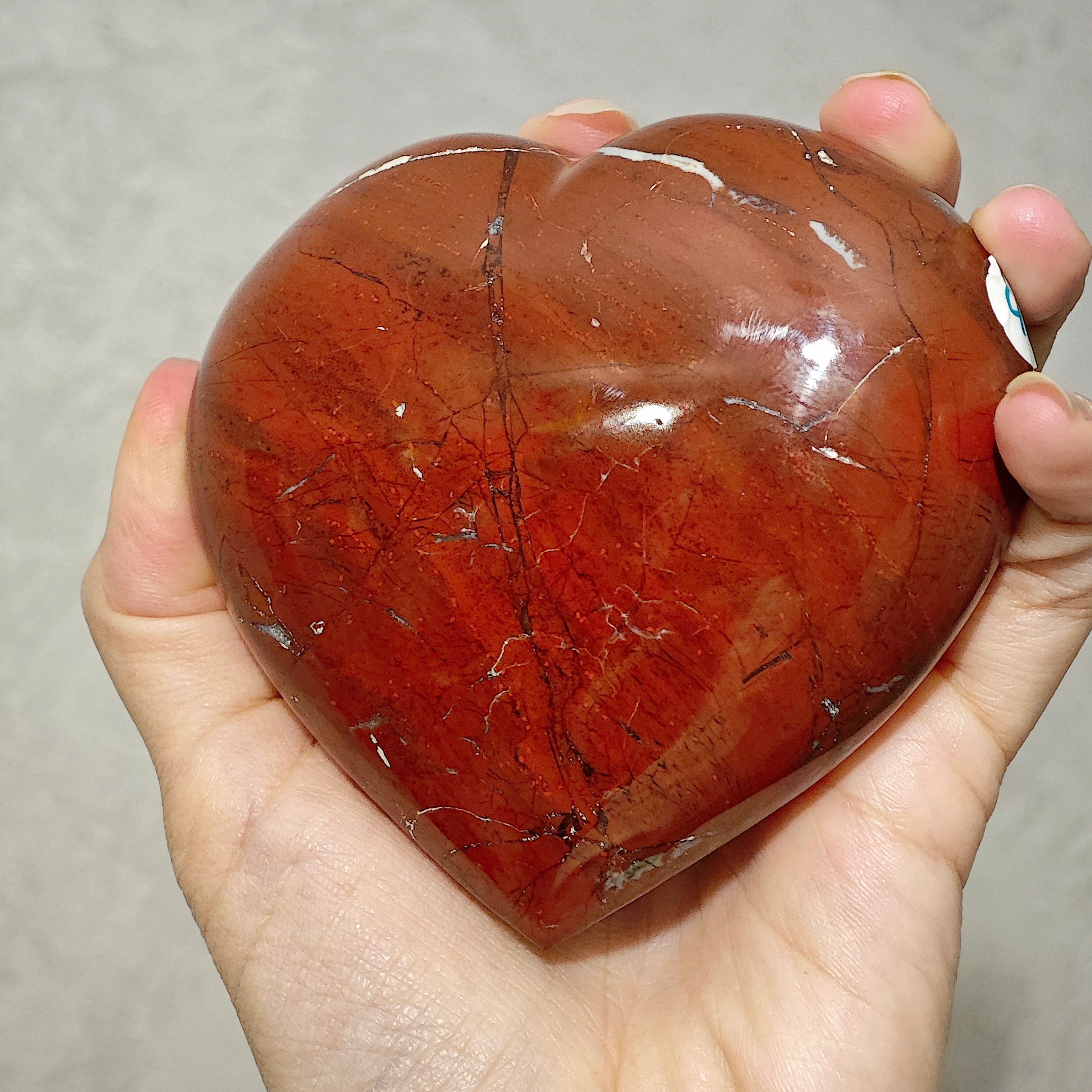 Jaspe Rouge - Coeur EXTRA - 480g - Oracles & Lunes