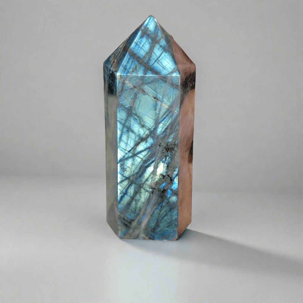 Labradorite Bleue - Pointe EXTRA - 282 g - Oracles & Lunes