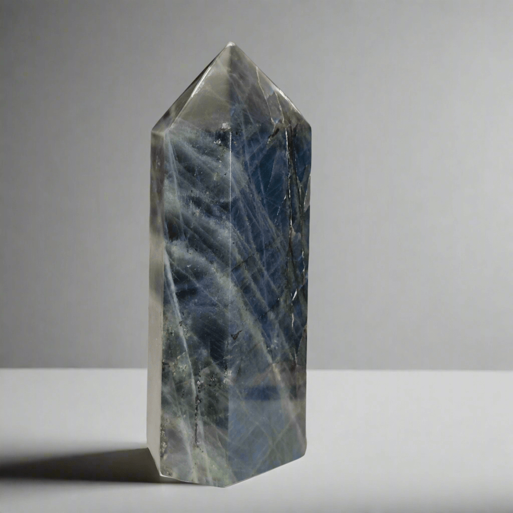 Labradorite Bleue - Pointe EXTRA - 282 g - Oracles & Lunes
