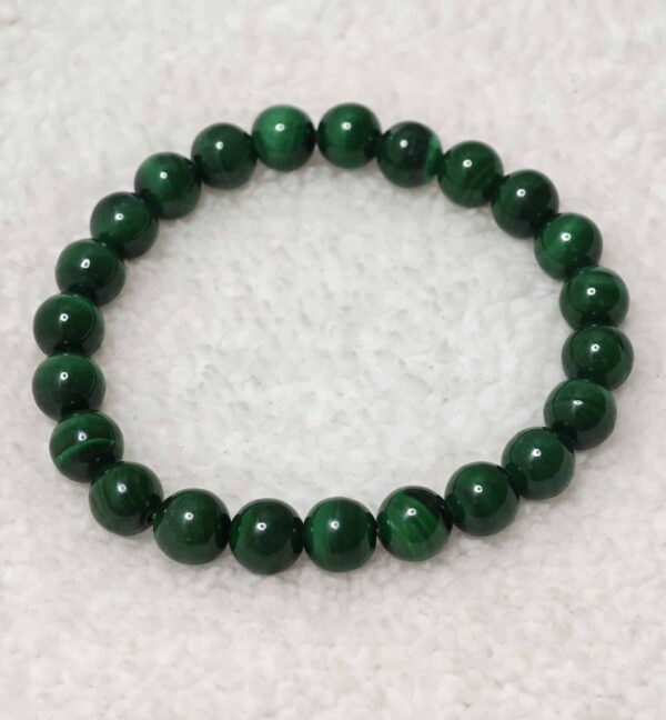 Bracelet - Malachite foncée - AA – Image 3