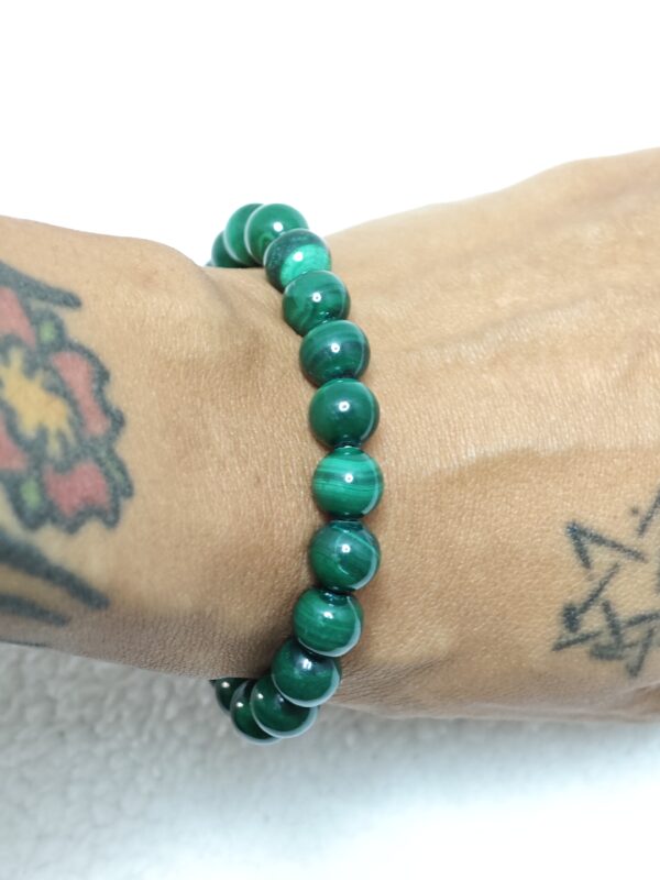 Bracelet - Malachite foncée - AA – Image 2