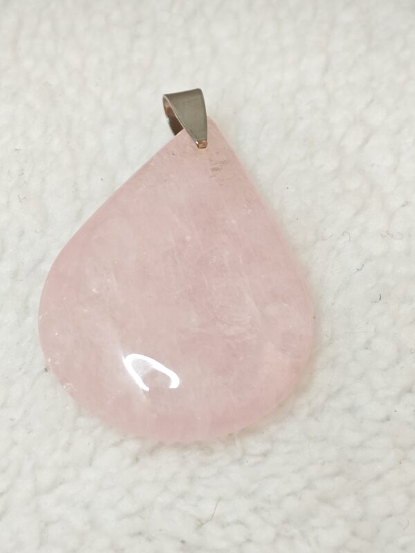 Pendentif Quartz Rose - AA - Goutte – Image 3