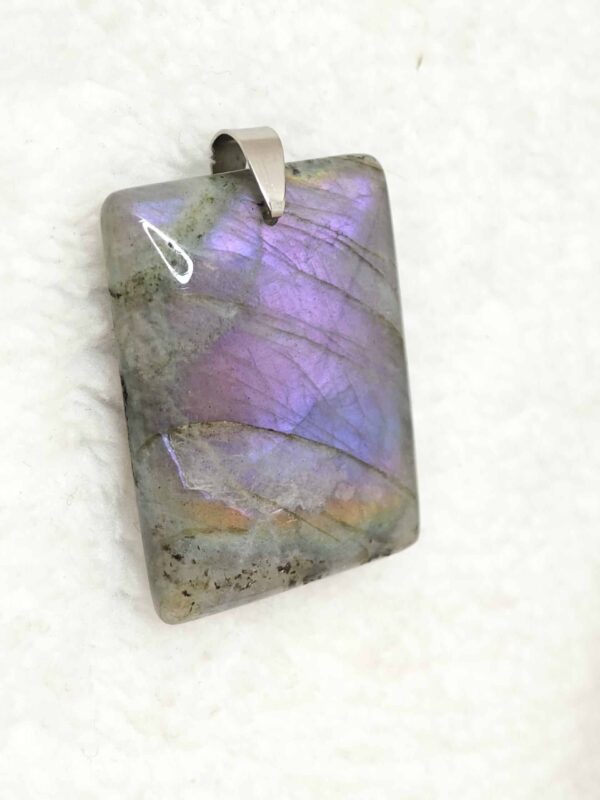 Pendentif Labradorite Violette - AA+ - Rectangle – Image 2